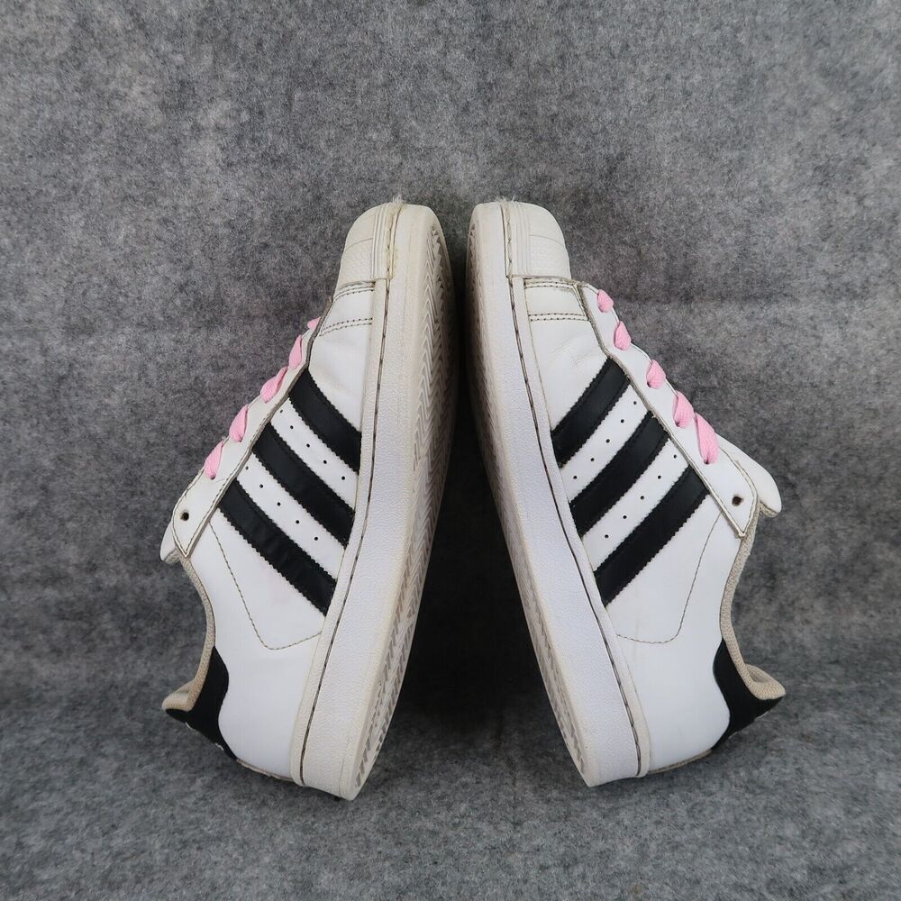 Adidas Shoes Kids 7 Sneakers Superstar Lifestyle Classic White Black Casual Low - Picture 10 of 14